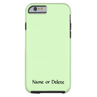 Solid Light Green Personalized iPhone 6 Case