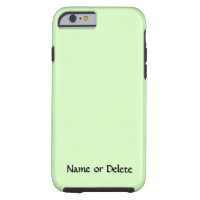 Solid Light Green Personalized Tough iPhone 6 Case