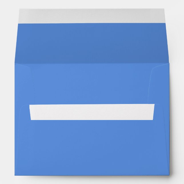 Solid light indigo blue envelope (Back (Bottom))