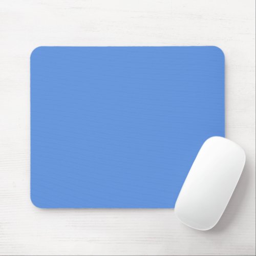 Solid light indigo blue mouse pad