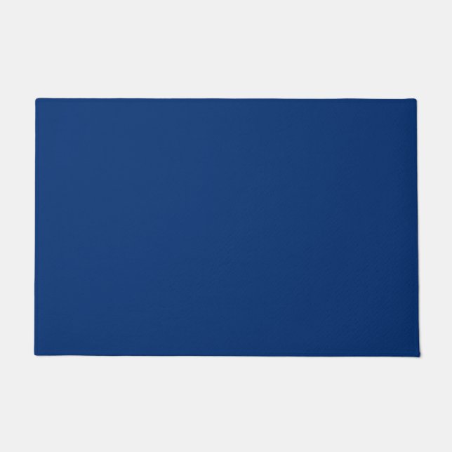 Solid light navy blue doormat (Front)