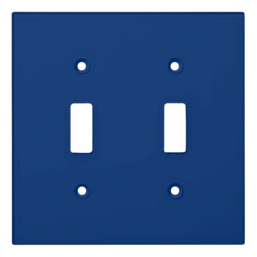 Solid light navy blue light switch cover