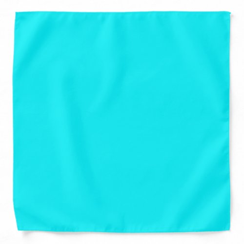 Solid Light Neon Aqua Bandana