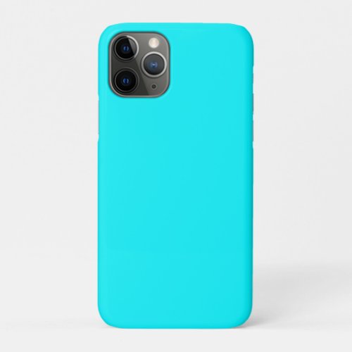 Solid Light Neon Aqua iPhone 11 Pro Case