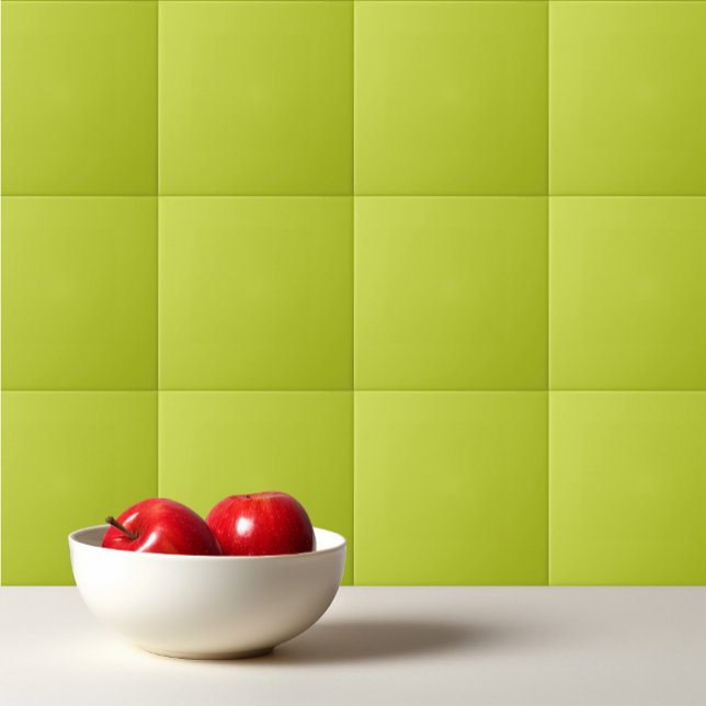 Solid light pear green ceramic tile (Creator Uploaded)