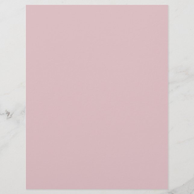 Solid Light Pink Card Stock DIY Scrapbooking Flyer (Front)