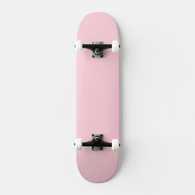 Solid Light Pink Skateboard Deck (Front)
