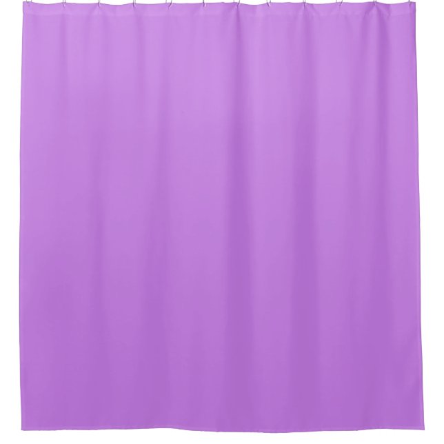Solid light purple lavender shower curtain (Front)
