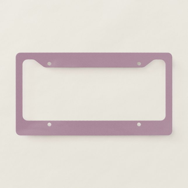 Solid Light purple, Plain purple  License Plate Frame (Front)