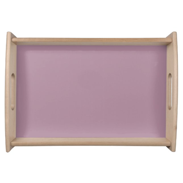 Solid Light purple, Plain purple  Serving Tray (Front)