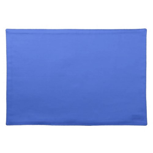 Solid light royal blue cloth placemat