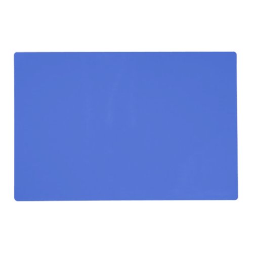 Solid light royal blue placemat