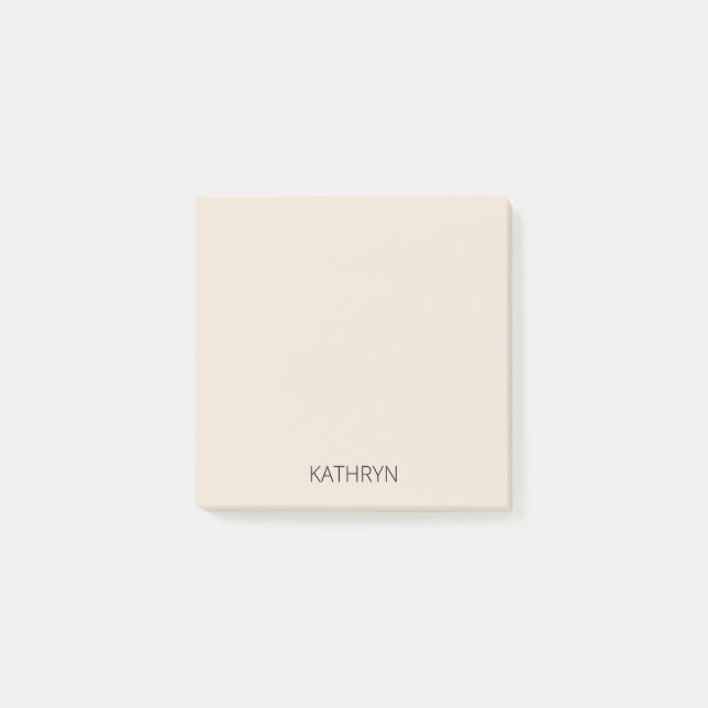 solid light royal stone post-it notes (Front)