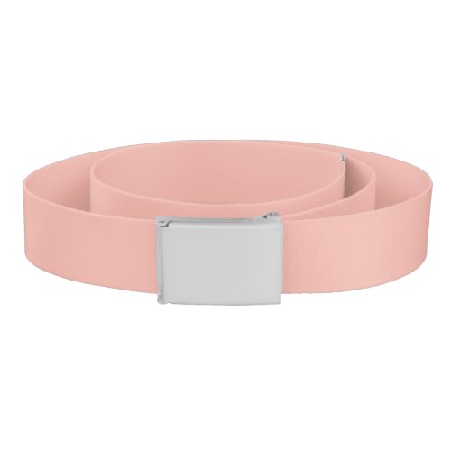 Solid light salmon pale red belt