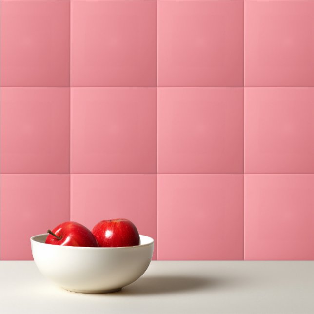 Solid light salmon pink ceramic tile (Creator Uploaded)