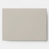 Solid Light Taupe Wedding 5x7 Envelope (Front)