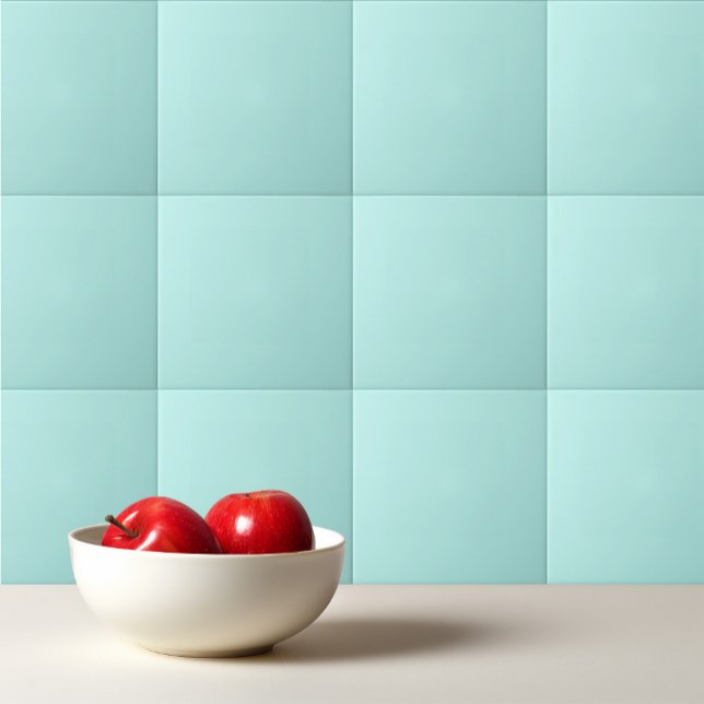 Solid light turquoise ceramic tile (Creator Uploaded)