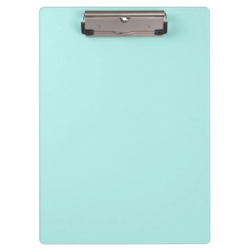 Solid light turquoise clipboard