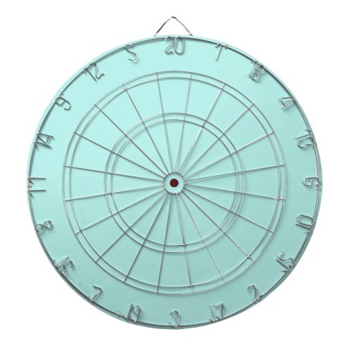 Solid light turquoise dart board