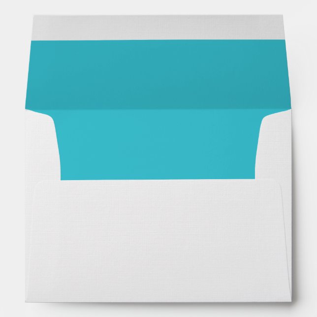 Solid Light Turquoise Envelope (Back (Bottom))