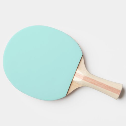 Solid light turquoise ping pong paddle