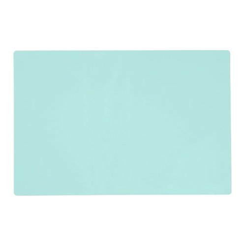 Solid light turquoise placemat