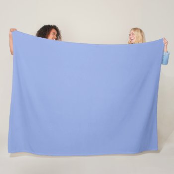 Solid Light Ultramarine Blue Fleece Blanket by kahmier at Zazzle