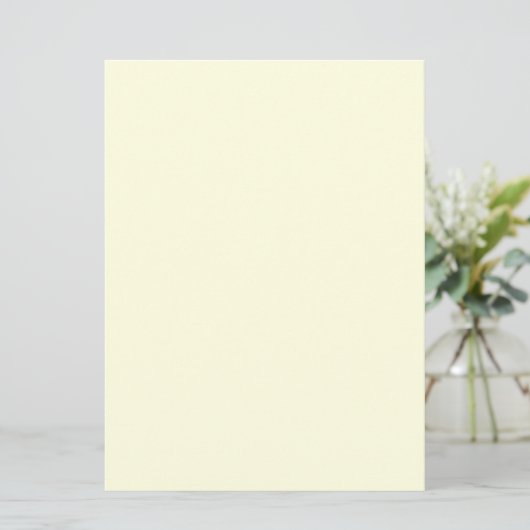 Solid Light Yellow Color (Standing Front)