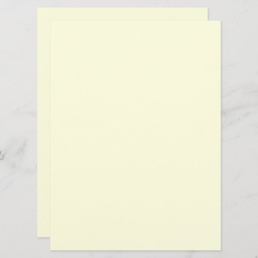 Solid Light Yellow Color (Front/Back)