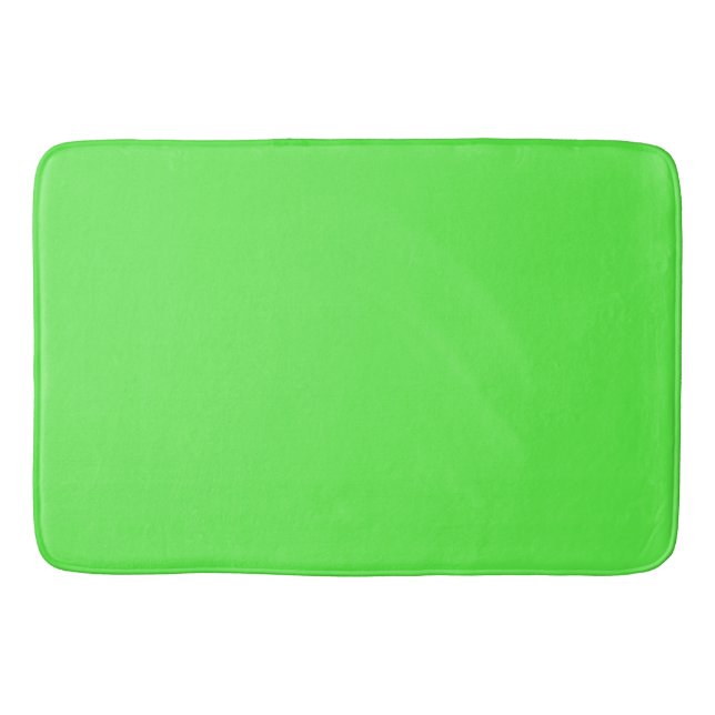 Solid LIme Green Bath Mat (Front)