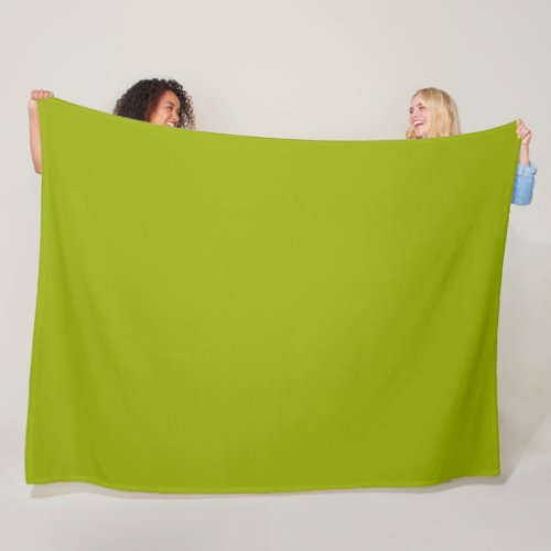 Solid Lime Green Fleece Blanket