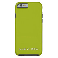 Solid Lime Green Personalized iPhone 6 Case