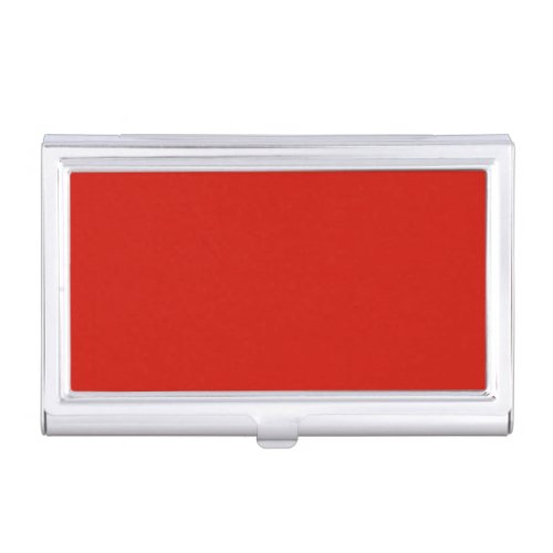 Solid lipstick red business card case