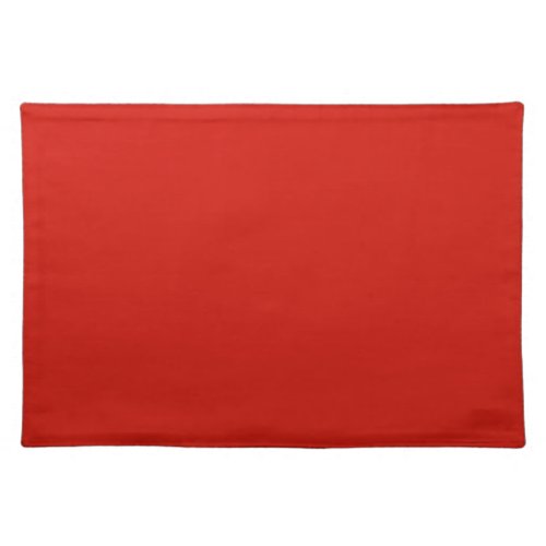 Solid lipstick red cloth placemat