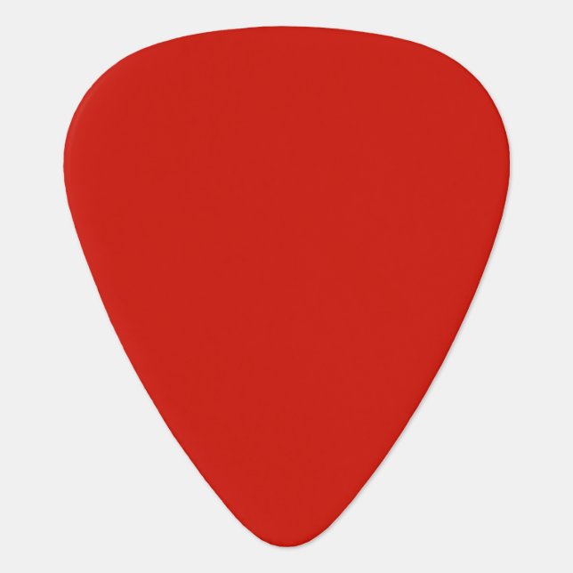 Solid lipstick red guitar pick (Front)