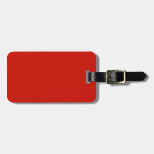 Solid lipstick red luggage tag