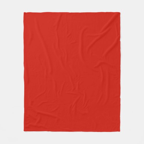 Solid lipstick strong red fleece blanket