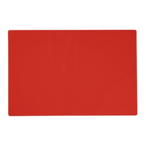 Solid lipstick strong red placemat