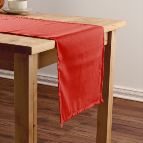 Solid lipstick strong red short table runner