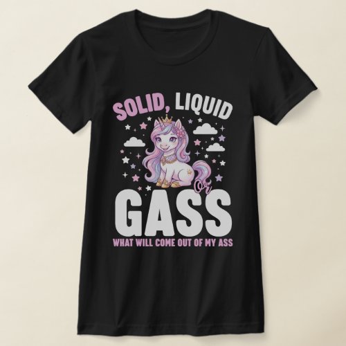 Solid Liquid Gas Unicorn – Funny Physics Science T-Shirt
