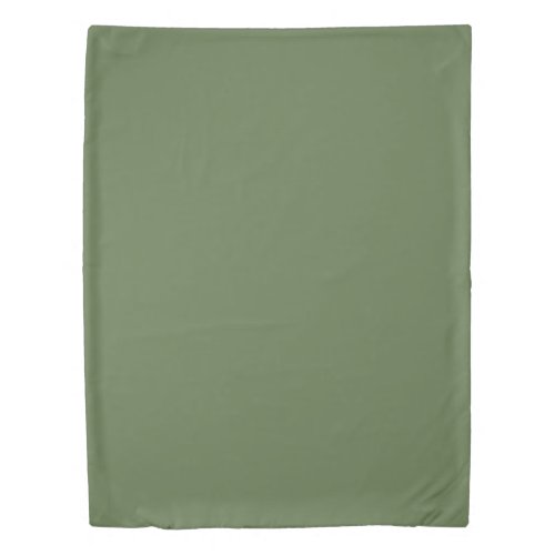 Solid Loden Green by Premium Collections Duvet Cover