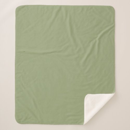 Solid Loden Green by Premium Collections Sherpa Blanket
