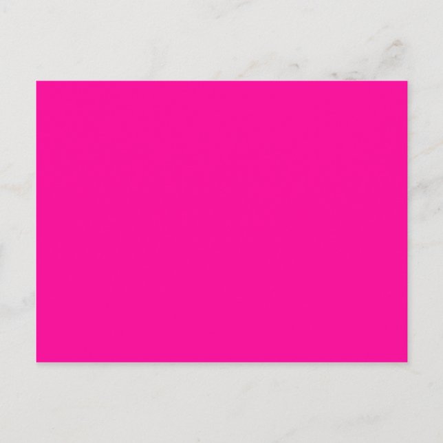 Solid Magenta Background Web Color FF0099 Postcard (Front)
