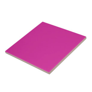Solid Magenta Pink Color Hex# D62598 Ceramic Tile