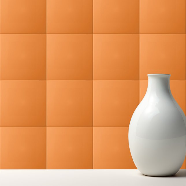 solid mango orange color ceramic tile (Creator Uploaded)