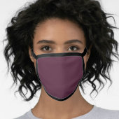 Solid Maroon Color Face Mask (Worn Her)
