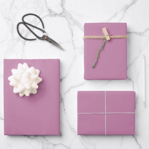 Solid mauve orchid smoke wrapping paper sheets