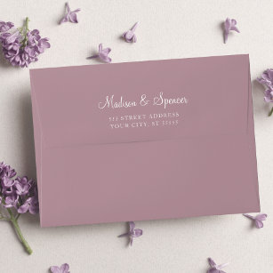 Purple Wedding Envelopes