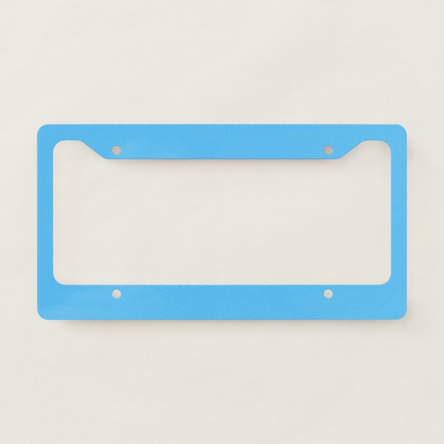 Solid Maya light blue License Plate Frame (Front)