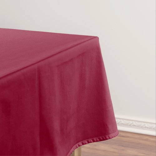 Solid medium berry red tablecloth